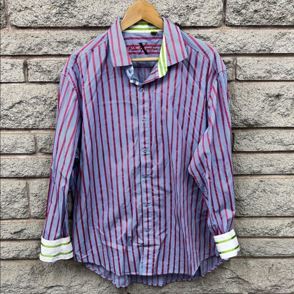 Robert Graham Multicolor Striped Button Down Shirt